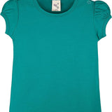 Baby Girls' Basic Short Puff Sleeve Round Neck T-Shirt / 6 to 12 Months LILAX