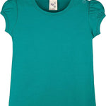 Baby Girls' Basic Short Puff Sleeve Round Neck T-Shirt / 12 to 24 Months LILAX