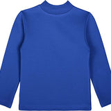 Girls' Basic Mock Turtleneck Long Sleeve Cotton Solid T-Shirt / 5 to 8 Years LILAX