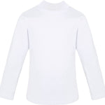 Girls' Basic Mock Turtleneck Long Sleeve Cotton Solid T-Shirt / 5 to 8 Years LILAX