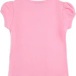 Girls' Basic Cotton T-Shirt  Short Puff Sleeve Crewneck / 8 to 10 LILAX