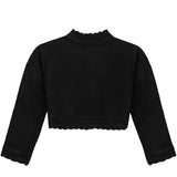 Girls' Bolero Cardigan Shrug Knit Long Sleeve Button Closure LILAX