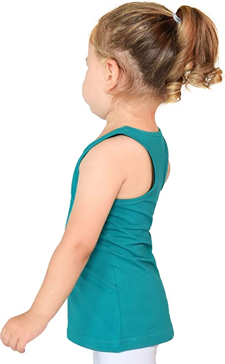 Girls' Soft Solid Cotton Blend Racerback Tank Top / Toddler LILAX