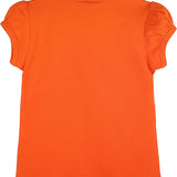 Girls' Basic Cotton T-Shirt  Short Puff Sleeve Crewneck / 8 to 10 LILAX