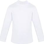 Girls' Basic Mock Turtleneck Long Sleeve Cotton Solid T-Shirt / 5 to 8 Years LILAX