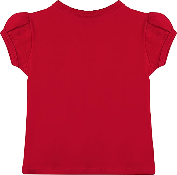 Baby Girls' Basic Short Puff Sleeve Round Neck T-Shirt / 6 to 12 Months LILAX