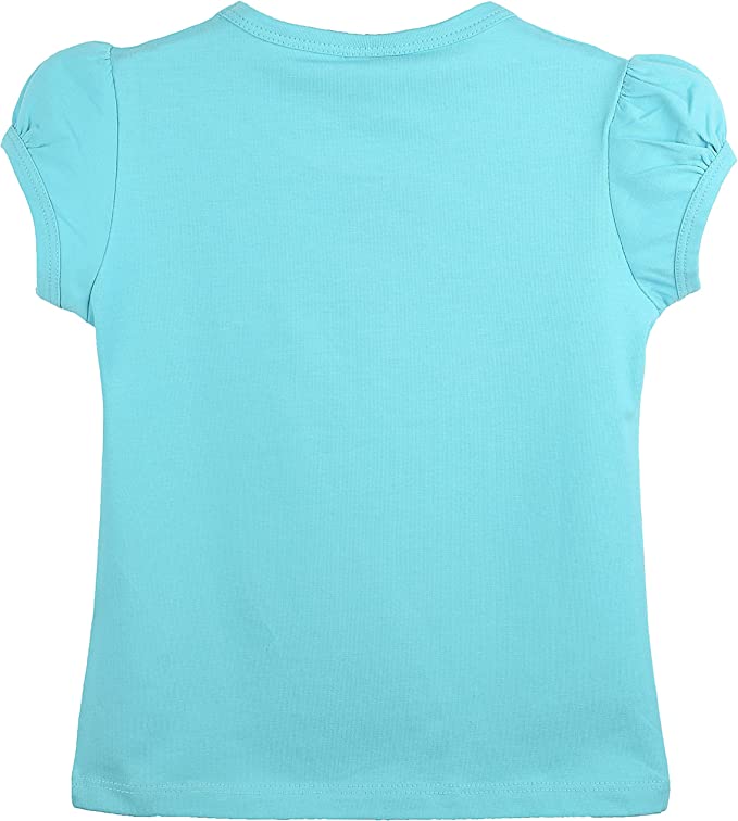 Baby Girls' Basic Short Puff Sleeve Round Neck T-Shirt / 12 to 24 Months LILAX