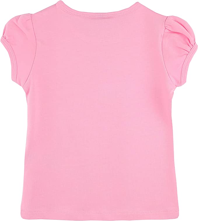 Baby Girls' Basic Short Puff Sleeve Round Neck T-Shirt / 12 to 24 Months LILAX