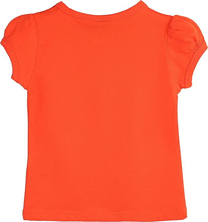 Baby Girls' Basic Short Puff Sleeve Round Neck T-Shirt / 6 to 12 Months LILAX