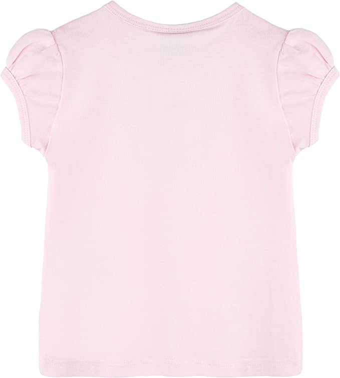 Baby Girls' Basic Short Puff Sleeve Round Neck T-Shirt / 6 to 12 Months LILAX