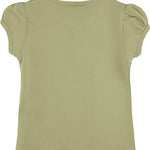 Baby Girls' Basic Short Puff Sleeve Round Neck T-Shirt / 6 to 12 Months LILAX