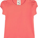 Baby Girls' Basic Short Puff Sleeve Round Neck T-Shirt / 6 to 12 Months LILAX