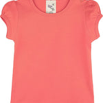 Baby Girls' Basic Short Puff Sleeve Round Neck T-Shirt / 12 to 24 Months LILAX