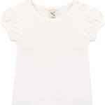 Baby Girls' Basic Short Puff Sleeve Round Neck T-Shirt / 6 to 12 Months LILAX