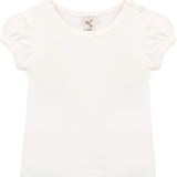 Baby Girls' Basic Short Puff Sleeve Round Neck T-Shirt / 12 to 24 Months LILAX