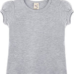 Baby Girls' Basic Short Puff Sleeve Round Neck T-Shirt / 12 to 24 Months LILAX