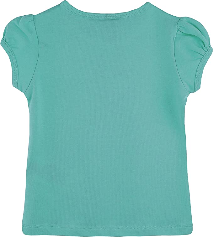 Baby Girls' Basic Short Puff Sleeve Round Neck T-Shirt / 6 to 12 Months LILAX