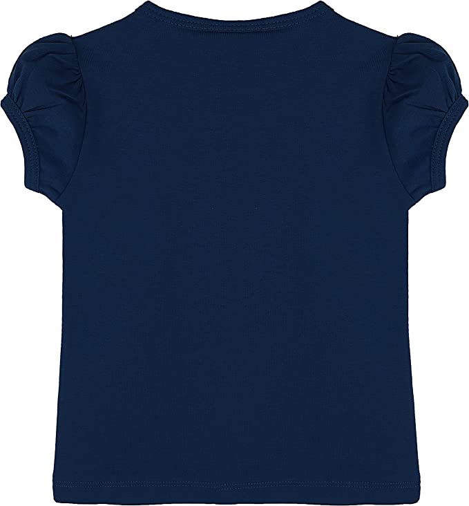 Baby Girls' Basic Short Puff Sleeve Round Neck T-Shirt / 12 to 24 Months LILAX