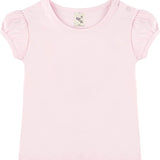 Baby Girls' Basic Short Puff Sleeve Round Neck T-Shirt / 6 to 12 Months LILAX