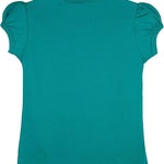 Girls' Basic Cotton T-Shirt  Short Puff Sleeve Crewneck / 8 to 10 LILAX