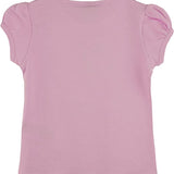 Girls' Basic Cotton T-Shirt  Short Puff Sleeve Crewneck / 8 to 10 LILAX