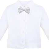 Gentleman's 6-Piece Baby Boys Newborn Long Sleeve White Shirt with Vest and Pant Set 0-3 Months LILAX