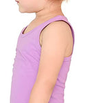 Girls' Soft Solid Cotton Blend Racerback Tank Top / Toddler LILAX