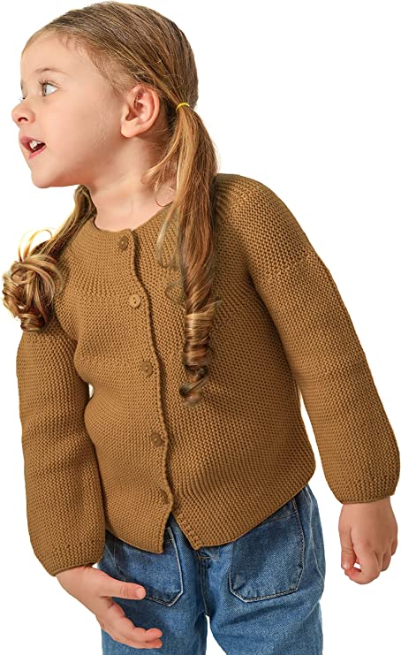 Baby Girl Knit Cardigan Long Sleeve Sweater LILAX