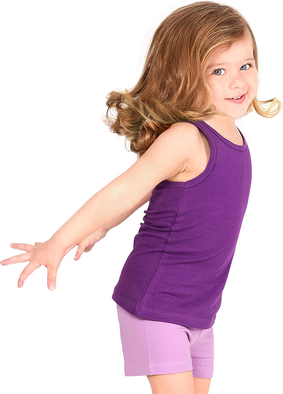 Basic Short for Gymnastics or Under Skirts Solid Soft Dance 6 to 9 Years LILAX