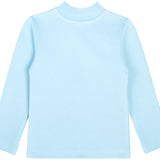 Girls' Basic Mock Turtleneck Long Sleeve Cotton Solid T-Shirt / 5 to 8 Years LILAX