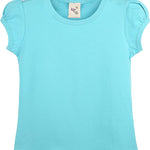 Baby Girls' Basic Short Puff Sleeve Round Neck T-Shirt / 12 to 24 Months LILAX