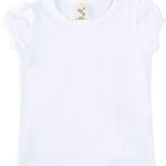 Baby Girls' Basic Short Puff Sleeve Round Neck T-Shirt / 6 to 12 Months LILAX