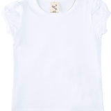 Baby Girls' Basic Short Puff Sleeve Round Neck T-Shirt / 6 to 12 Months LILAX